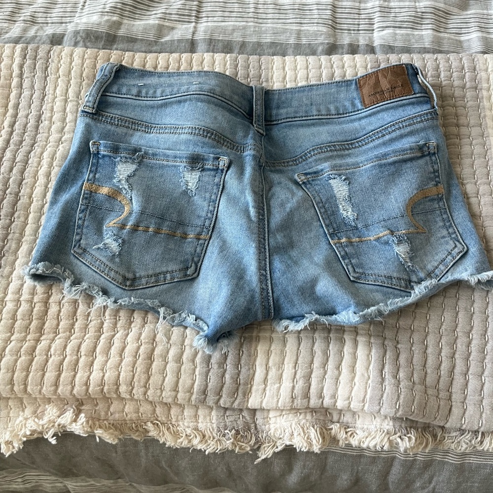 Blue jean shorts
